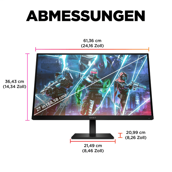 HP Omen 27s 27" FHD 240 Hz Gaming-Monitor