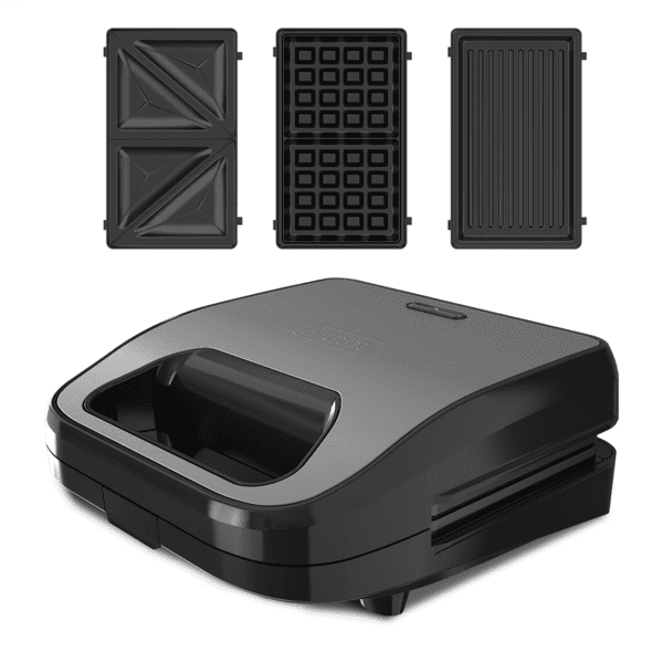 Black & Decker BXSA754E Sandwich-/Waffelmaker 3-in-1 edelstahl Black & Decker BXSA754E Sandwich-/Waffelmaker 3-in-1 edelstahl