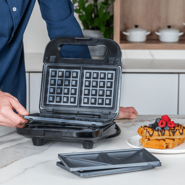 Black & Decker BXSA754E Sandwich-/Waffelmaker 3-in-1 edelstahl Black & Decker BXSA754E Sandwich-/Waffelmaker 3-in-1 edelstahl