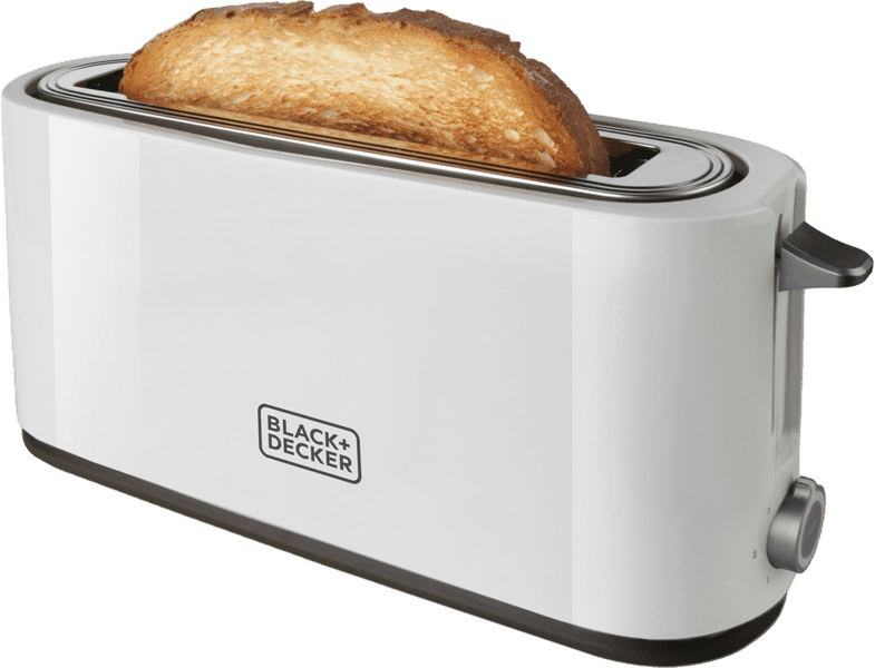 Black & Decker BXTO1001E Toaster Langschlitz 1000W weiß Black & Decker BXTO1001E Toaster Langschlitz 1000W weiß