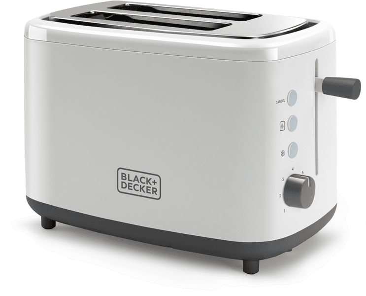 Black & Decker BXTO820E Toaster Doppelschlitz 820W weiß