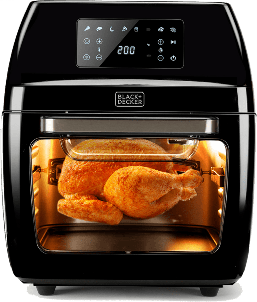 Black & Decker BXAFO1200E Heißluftfritteuse 12L schwarz Black & Decker BXAFO1200E Heißluftfritteuse 12L schwarz