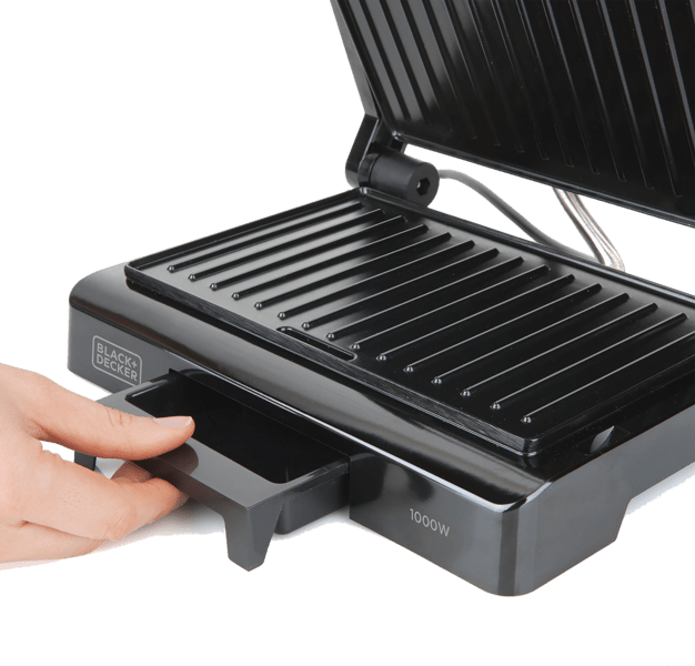Black & Decker BXGR1000E Kontaktgrill schwarz Black & Decker BXGR1000E Kontaktgrill schwarz