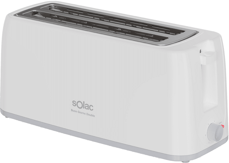 Solac TL5421 Toaster Doppelschlitz lang 1200W weiß