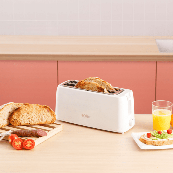 Solac TL5421 Toaster Doppelschlitz lang 1200W weiß