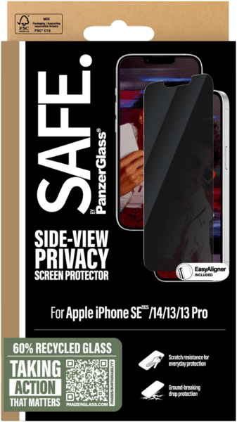 PanzerGlass SAFE. Privacy SP iPhone 16e/14/13/13 Pro UWF PanzerGlass SAFE. Privacy SP iPhone 16e/14/13/13 Pro UWF