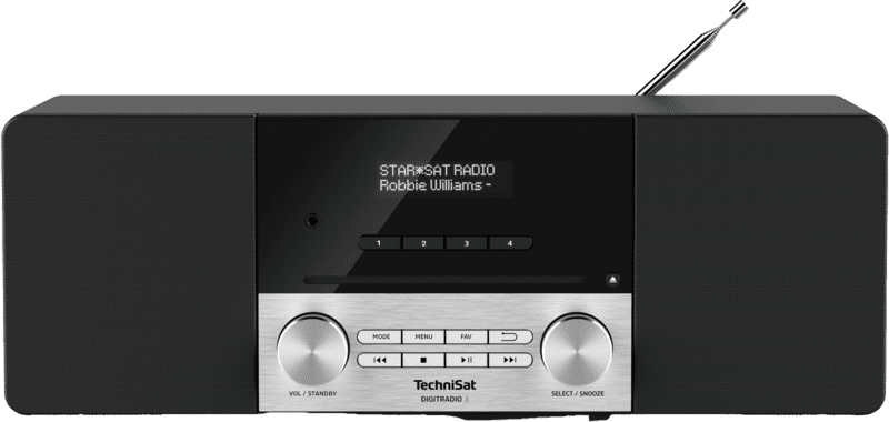 TechniSat Digitradio 3 DAB+ Radio schwarz/silber