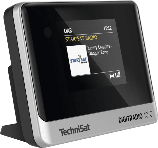 TechniSat Digitradio 10C DAB+ Radio schwarz/silber