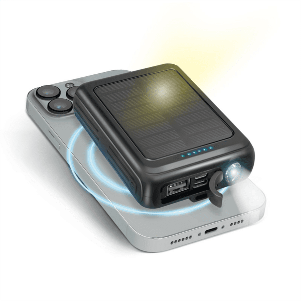 SBS Solar-Powerbank 5.000mAh MagSafe 10W schwarz