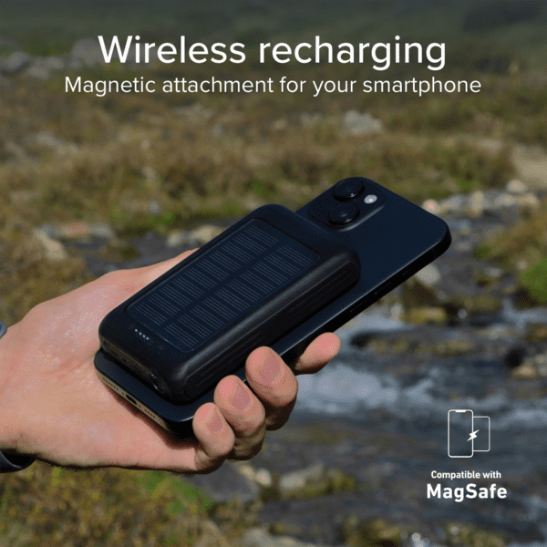 SBS Solar-Powerbank 5.000mAh MagSafe 10W schwarz