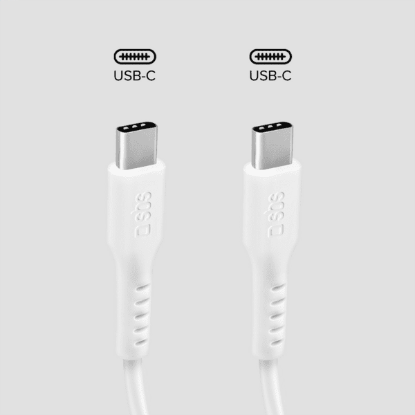 SBS USB-C zu USB-C Kabel 1m weiß