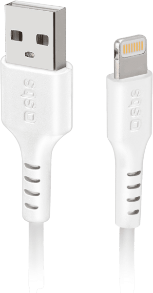 SBS USB auf Lightning Kabel 2m MFi weiß