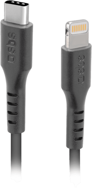 SBS USB-C auf Lightning Kabel 1m schwarz SBS USB-C auf Lightning Kabel 1m schwarz