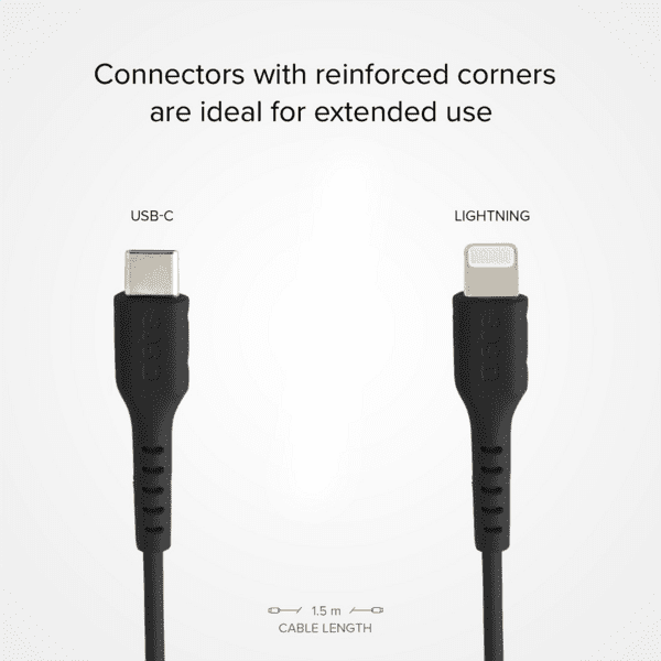 SBS USB-C auf Lightning Kabel 1m schwarz SBS USB-C auf Lightning Kabel 1m schwarz