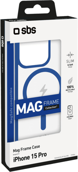 SBS MagFrame Case iPhone 15 Pro blau SBS MagFrame Case iPhone 15 Pro blau