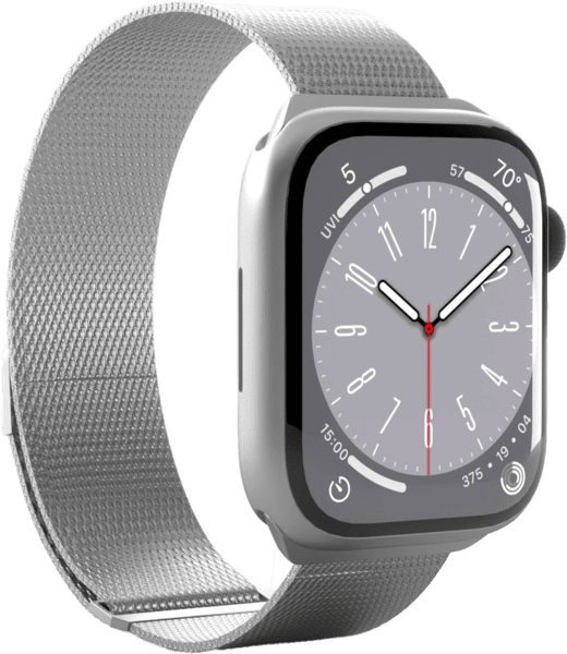 Puro Milanese Armband Apple Watch 38/40/41mm silber Puro Milanese Armband Apple Watch 38/40/41mm silber