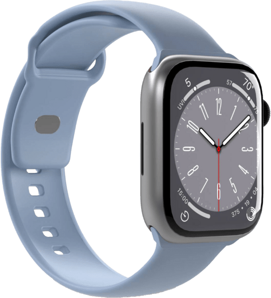 Puro Silicon Armband Apple Watch 42/44/45/49mm hellblau