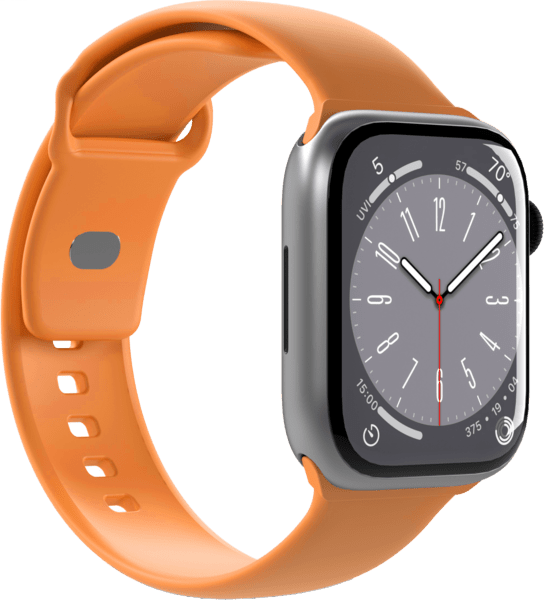 Puro Silicon Armband Apple Watch 42/44/45/49mm pfirsich