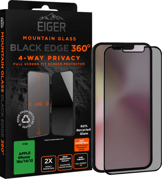 Eiger SP Mountain Privacy Edge360 iPhone 16e/14/13/13Pro Eiger SP Mountain Privacy Edge360 iPhone 16e/14/13/13Pro