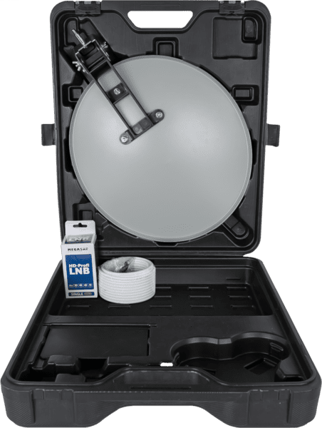 Megasat Campingkoffer HD mit Receiver LNB Kabel Megasat Campingkoffer HD mit Receiver LNB Kabel