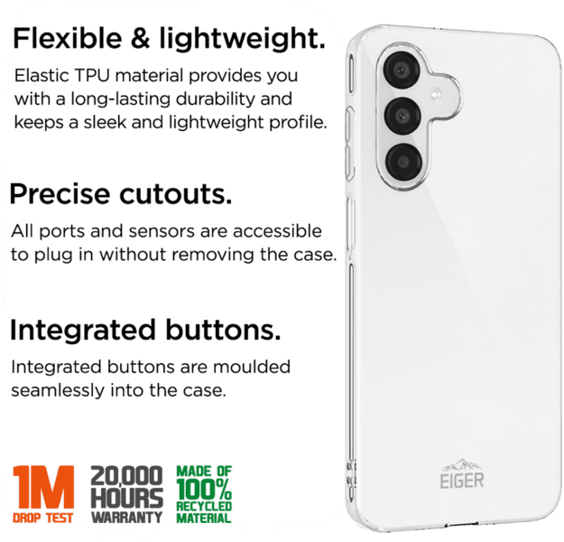Eiger Grip Case GRS Galaxy A26 transparent Eiger Grip Case GRS Galaxy A26 transparent