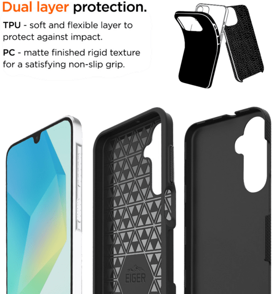 Eiger North Case GRS Galaxy A26/A16 schwarz Eiger North Case GRS Galaxy A26/A16 schwarz