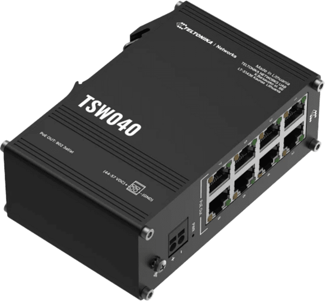 Teltonika TSW040 PoE+ Switch 8 10/100 Ports