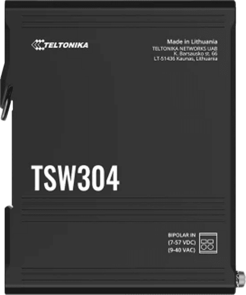Teltonika TSW304 DIN Rail Switch 4 GbE Ports Teltonika TSW304 DIN Rail Switch 4 GbE Ports