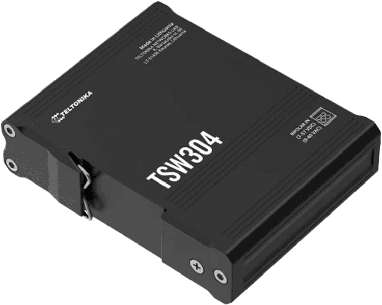 Teltonika TSW304 DIN Rail Switch 4 GbE Ports Teltonika TSW304 DIN Rail Switch 4 GbE Ports