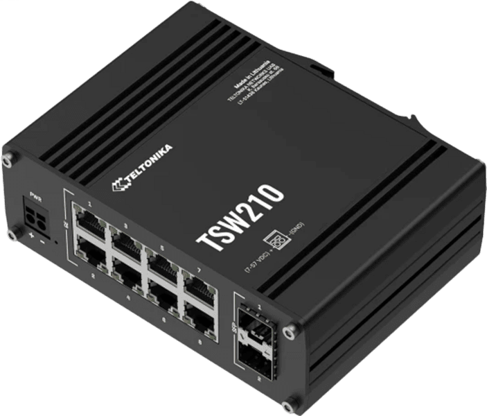 Teltonika TSW210 Switch 8 GbE, 2 SFP Ports