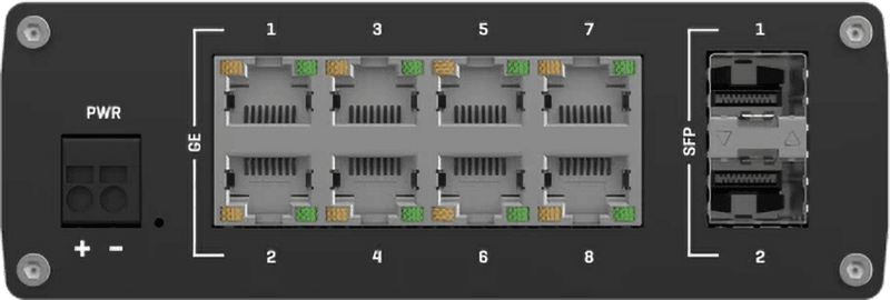 Teltonika TSW210 Switch 8 GbE, 2 SFP Ports