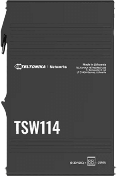 Teltonika TSW114 DIN Rail Switch 5 GbE ports