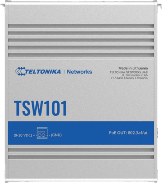 Teltonika TSW101 PoE+ Automotive Switch 5 GbE Ports
