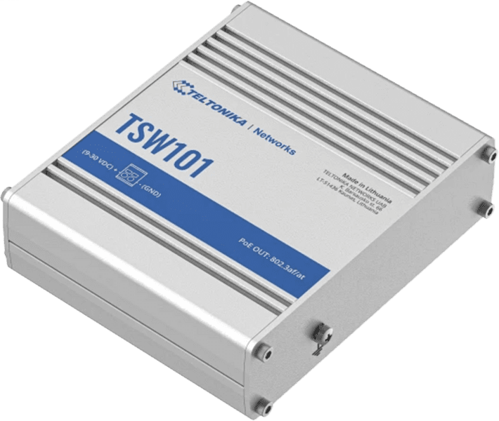 Teltonika TSW101 PoE+ Automotive Switch 5 GbE Ports