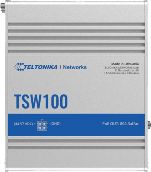 Teltonika TSW100 PoE+ Switch 5 GbE Ports
