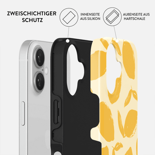 BURGA Hülle Tough MagSafe iPhone 15 Lemon Tart