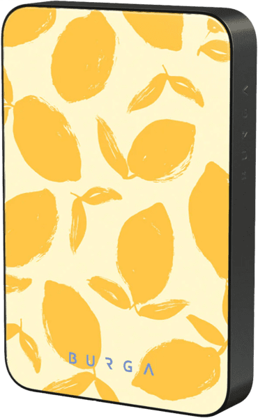BURGA Magnetic Powerbank 5.000mAh Lemon Tart gunmetal
