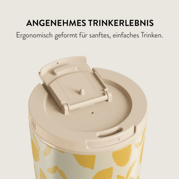 BURGA Thermobecher 500ml Klappdeckel Lemon Tart BURGA Thermobecher 500ml Klappdeckel Lemon Tart