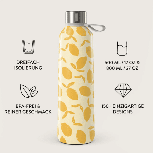 BURGA Wasserflasche 500ml Lemon Tart BURGA Wasserflasche 500ml Lemon Tart