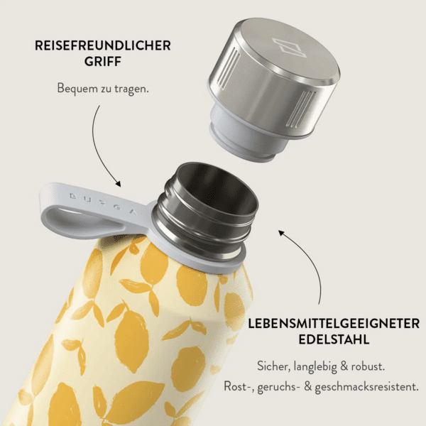 BURGA Wasserflasche 500ml Lemon Tart BURGA Wasserflasche 500ml Lemon Tart