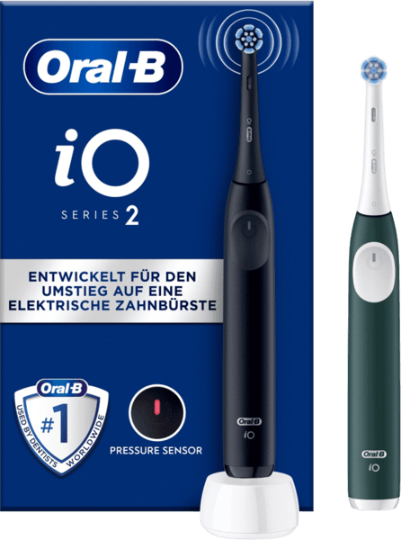 Oral-B iO Series 2 Duo Zahnbürste schwarz grün Oral-B iO Series 2 Duo Zahnbürste schwarz grün
