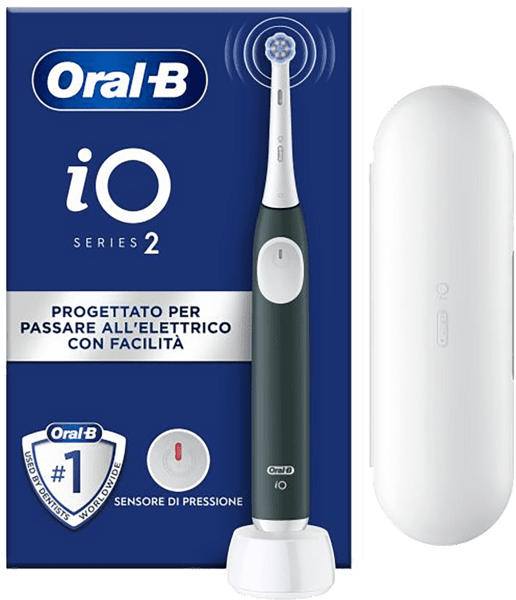 Oral-B iO Series 2 Zahnbürste mit Reiseetui grün Oral-B iO Series 2 Zahnbürste mit Reiseetui grün