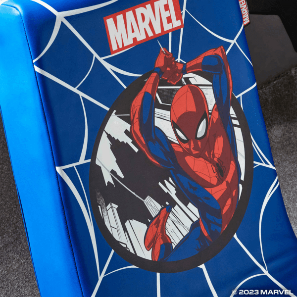 X Rocker Marvel Spider-Man Gaming Bodensessel blau X Rocker Marvel Spider-Man Gaming Bodensessel blau