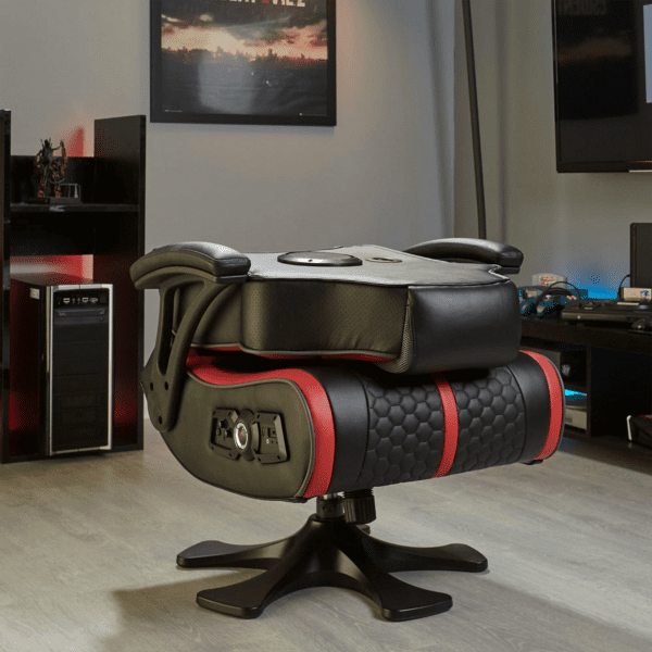 X Rocker Evora 2.1 Wireless Gaming Sessel schwarz-rot X Rocker Evora 2.1 Wireless Gaming Sessel schwarz-rot