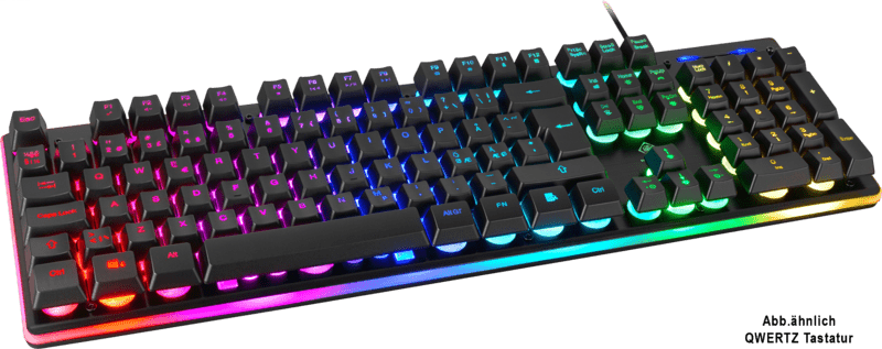Deltaco DK220 Gaming Tastatur Membran RGB schwarz Deltaco DK220 Gaming Tastatur Membran RGB schwarz