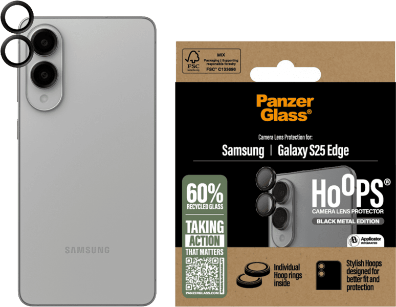 PanzerGlass Hoops Kamera SP Galaxy S25 Edge schwarz PanzerGlass Hoops Kamera SP Galaxy S25 Edge schwarz