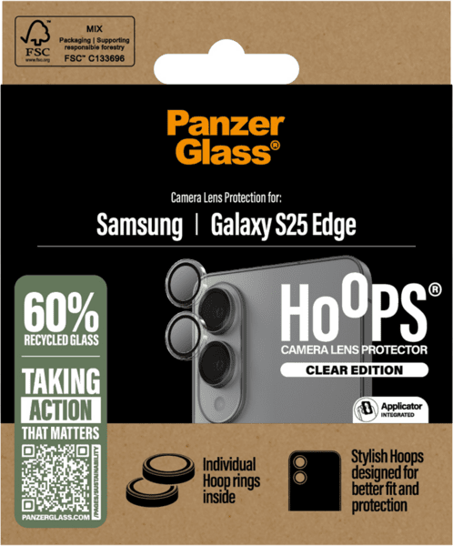 PanzerGlass Hoops Kamera SP Galaxy S25 Edge transparent PanzerGlass Hoops Kamera SP Galaxy S25 Edge transparent