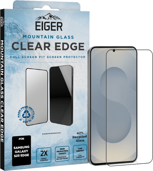 Eiger SP Mountain Glass Clear Edge Galaxy S25 Edge Eiger SP Mountain Glass Clear Edge Galaxy S25 Edge