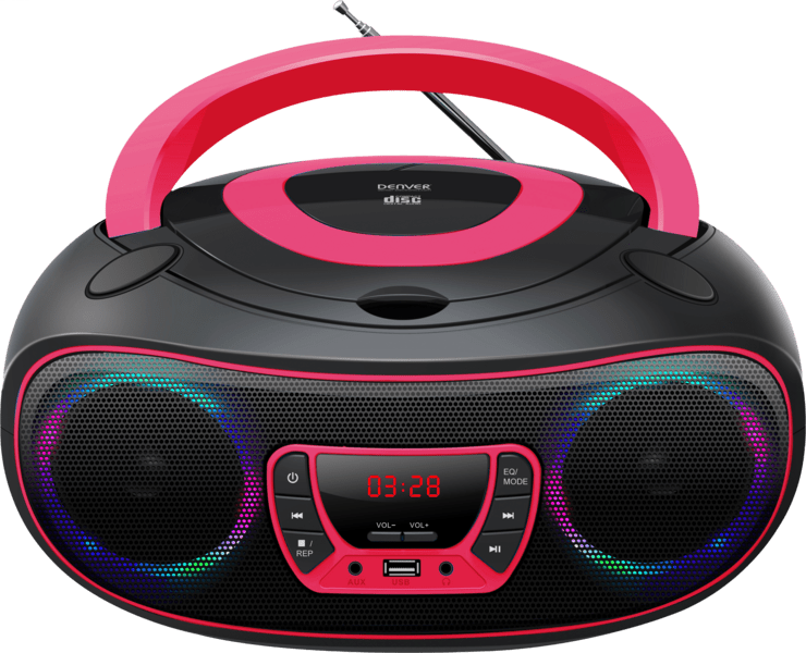 Denver TCL-212 BT Boombox CD/MP3/USB pink Denver TCL-212 BT Boombox CD/MP3/USB pink