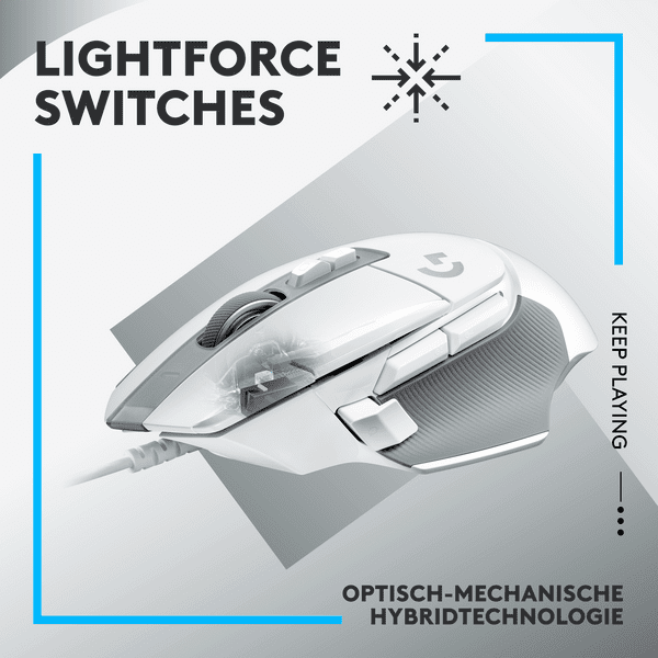 Logitech G502 X USB Gaming Maus weiß Logitech G502 X USB Gaming Maus weiß